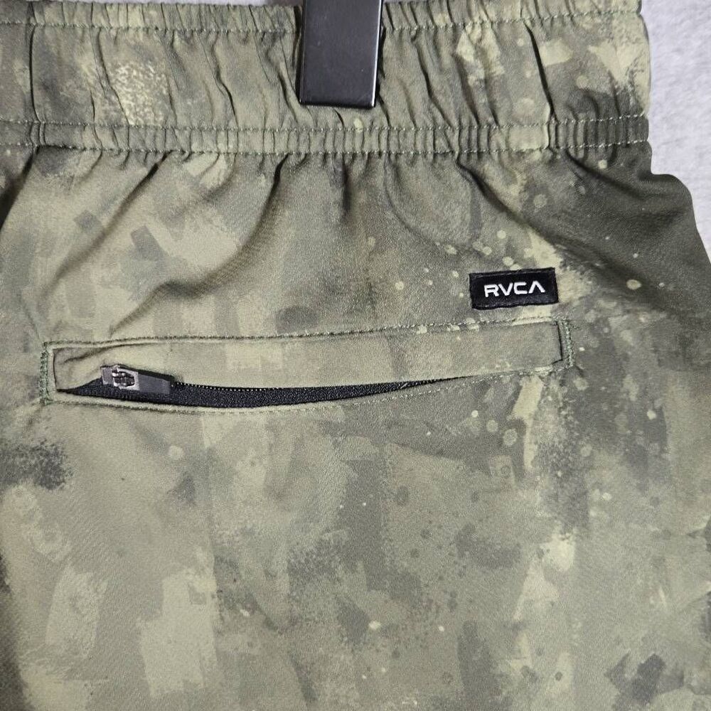 Rvca Running Shorts Medium 7" Drawstring Stretch … - image 6